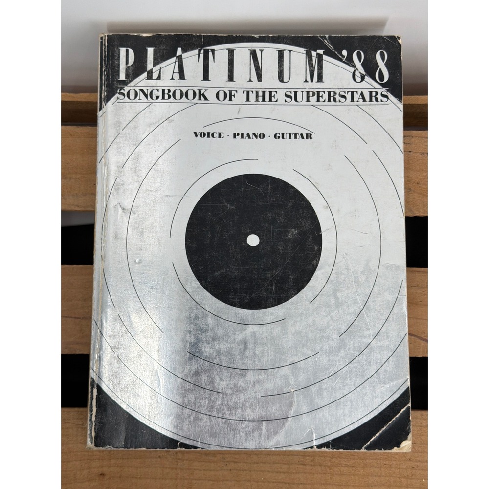 Platinum 88 Songbook of the Superstars Sheet Music Voice Piano Guitar 1988 Vtg